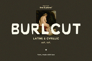 Burlcut Font - Latine & Cyrillic