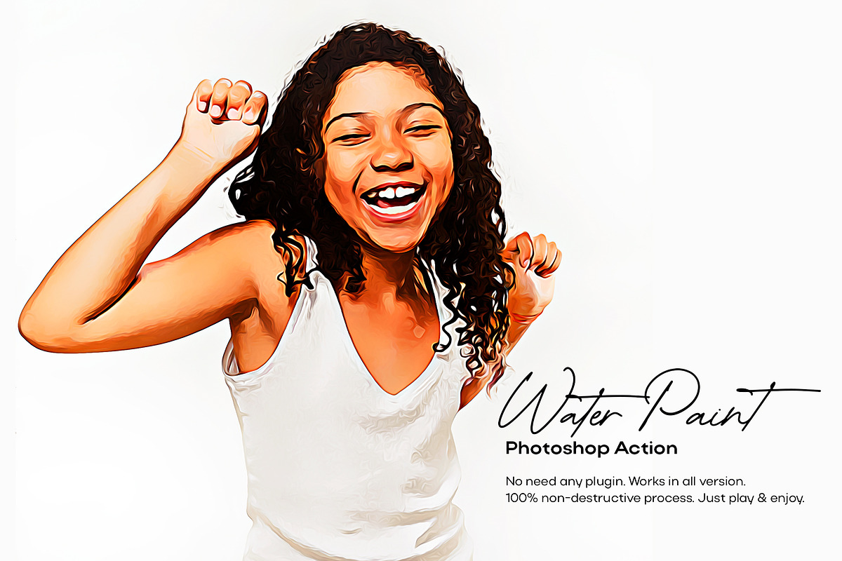 Water Paint Photoshop Action, an Action Add-On by DesignCave (Photo 1 of 5)