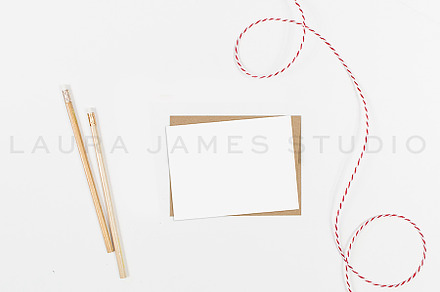 PSD Mockup Styled A2 Greeting Card
