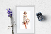 Pin Up Girl Clip Art Sublimation 28, an Illustration by Manifesto Design Gallery (Thumbnail 3 of 5)