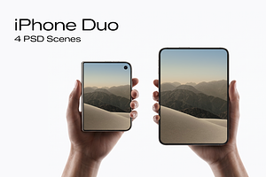 iPhone Duo Mockup Bundle