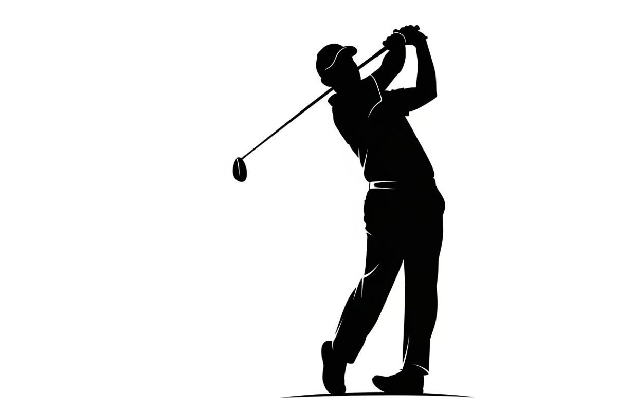 golfing swing silhouettes showcasing, an Illustration by Amazin_art (Photo 4 of 31)