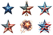 4th of July Star Clipart, an Illustration by DreamArtGraphic (Thumbnail 4 of 4)