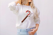 Watercolor Christmas Candy Cane Clip, an Illustration by SVGArt (Thumbnail 5 of 8)
