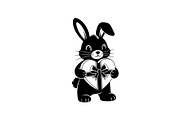 Cute Bunny Love Silhouette Icons, an Illustration by Creativeshirt (Thumbnail 9 of 51)