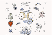 Whimsical Celestial Curtain Frames, a Decorative Illustration by Summer Nightingale Art (Thumbnail 12 of 12)