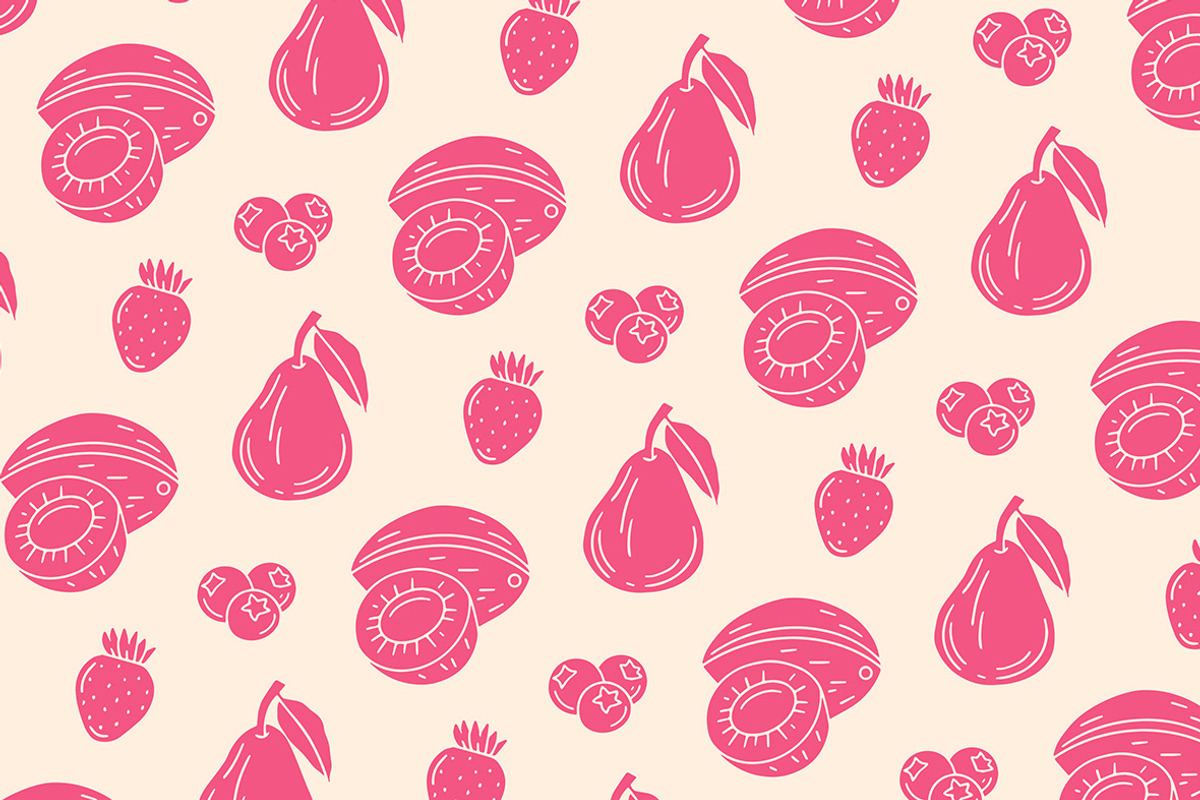 Fruits Linocut Clipart, an Illustration by ClayStudio (Photo 8 of 8)