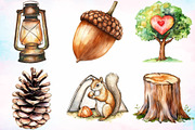 Weekend Forest Camping Clipart PNG, a Seasonal Illustration by Canvas Craft (Thumbnail 2 of 4)