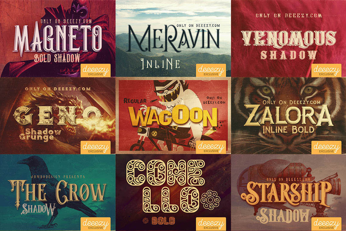 Deeezy ALL Fonts in ONE pack preview 3