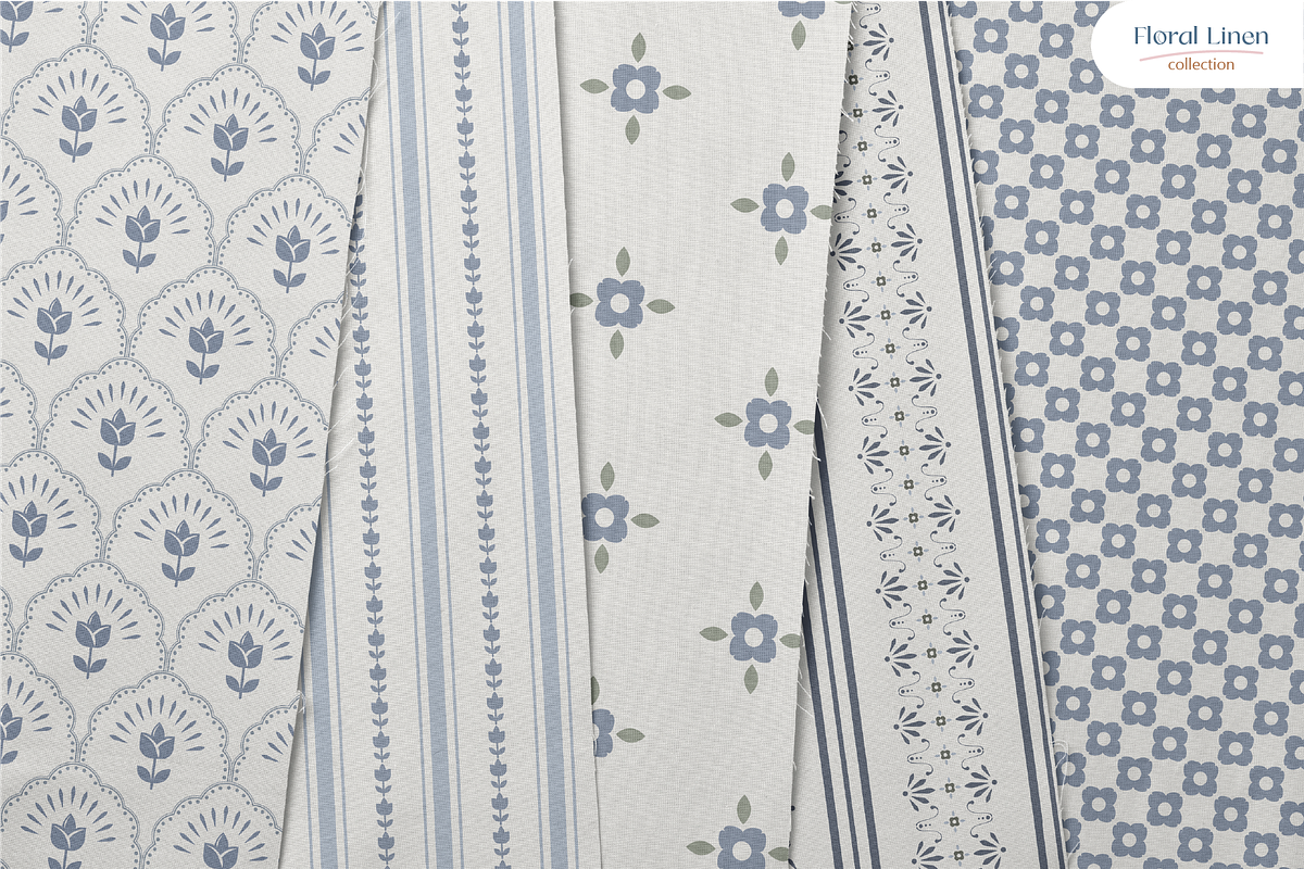 Floral Linen - Seamless Patterns, a Pattern Graphic by InaCorart (Photo 2 of 6)