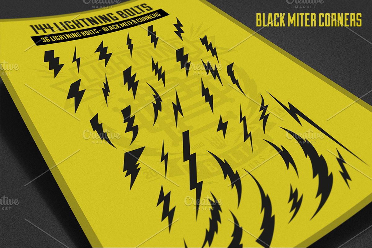 144 Vintage Lightning Bolts preview 2