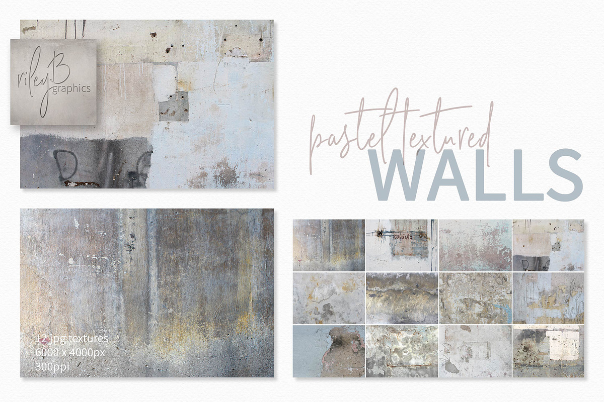 Pastel Textured Walls, a Texture Graphic by rileyBgraphics (Photo 1 of 8)