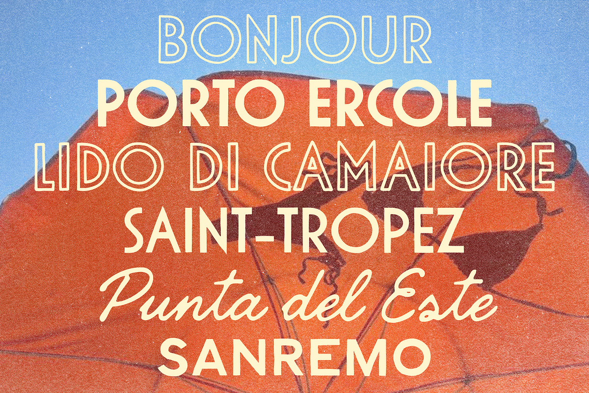 Hotel Paradiso Vintage Font Family, a Handwritten Font by Ayya Studio (Photo 2 of 16)