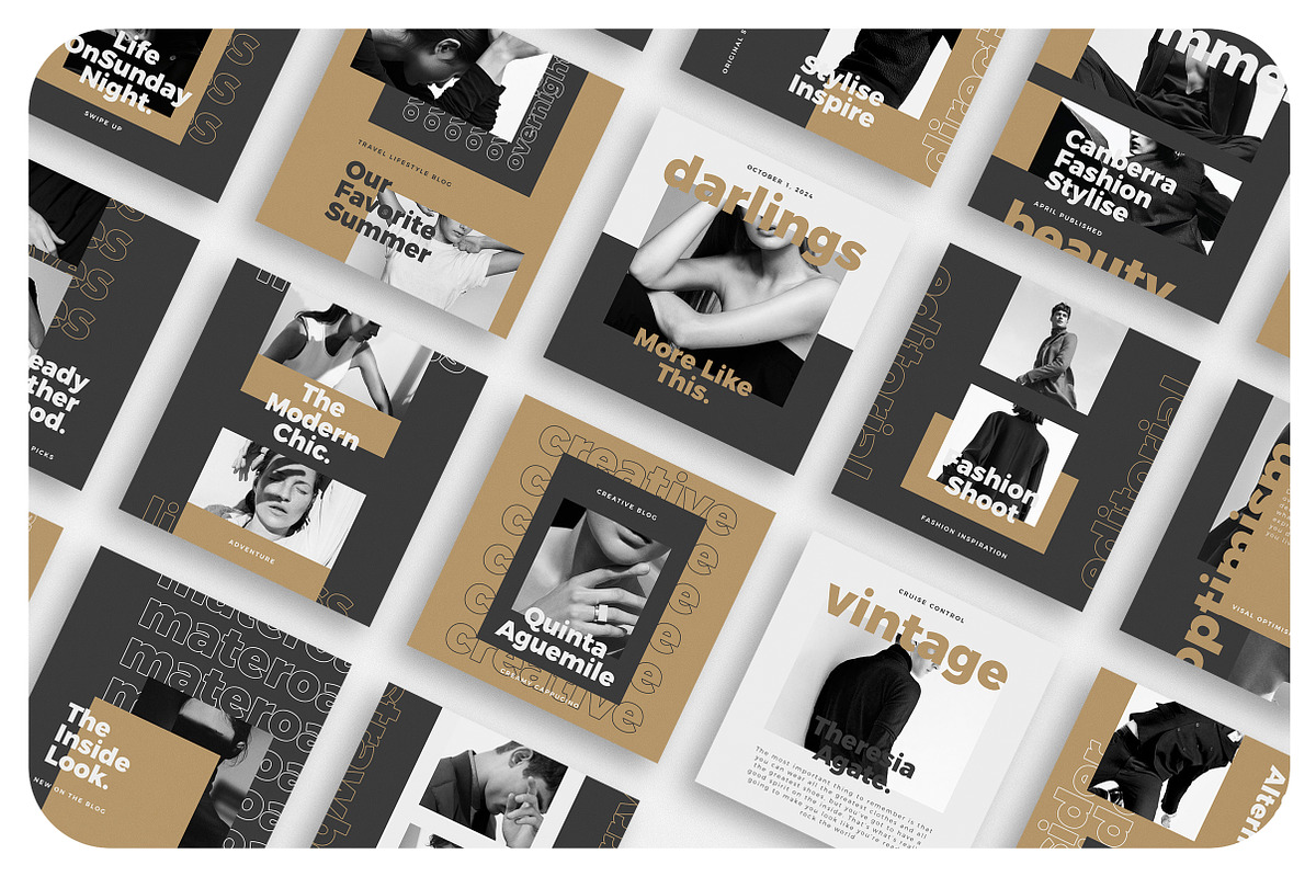 ELLIE Instagram Feed, a Social Media Template by Aprilea (Photo 4 of 7)