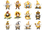 Gnome Bee Clipart, an Illustration by Design Market (Thumbnail 3 of 3)