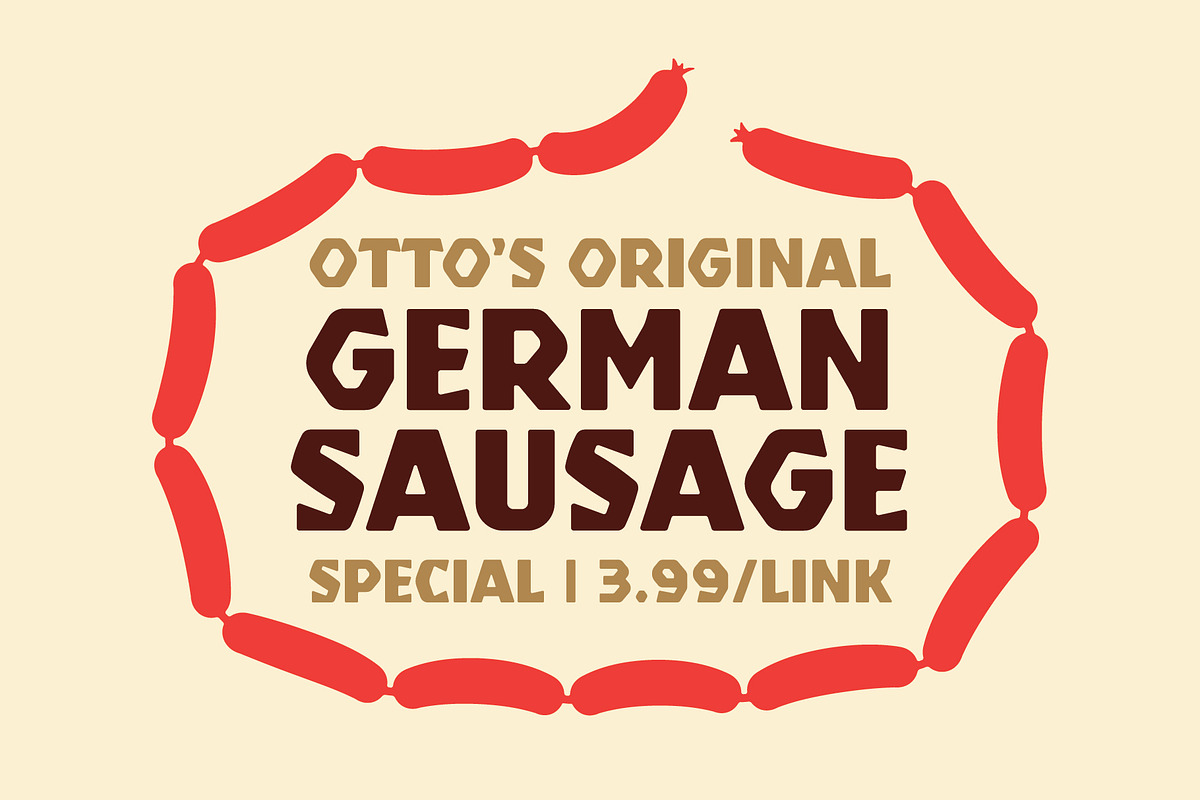 GDC Schnitzel Typeface, a Sans Serif Font by GriffinDesignCompany (Photo 5 of 7)