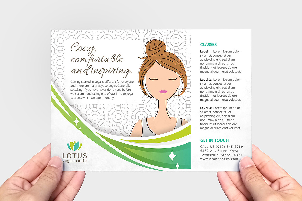 Yoga Studio Templates Pack, a Flyer Template by BrandPacks (Photo 6 of 14)