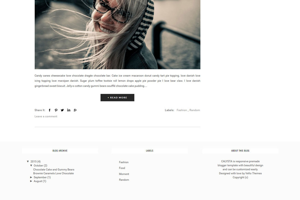 Blogger Template Responsive- SILVANA, a Websites & App Template by Vefio Themes (Photo 2 of 5)