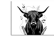 Rustic Highland cow wall art design, an Illustration by Amazin_art (Thumbnail 38 of 40)