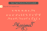 Karima - An Elegant Script, a Script Font by The Traveling Fox (Thumbnail 5 of 8)