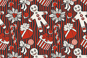 Vintage Christmas Cartoon Patterns, a Pattern Graphic by Adiemus (Thumbnail 7 of 8)