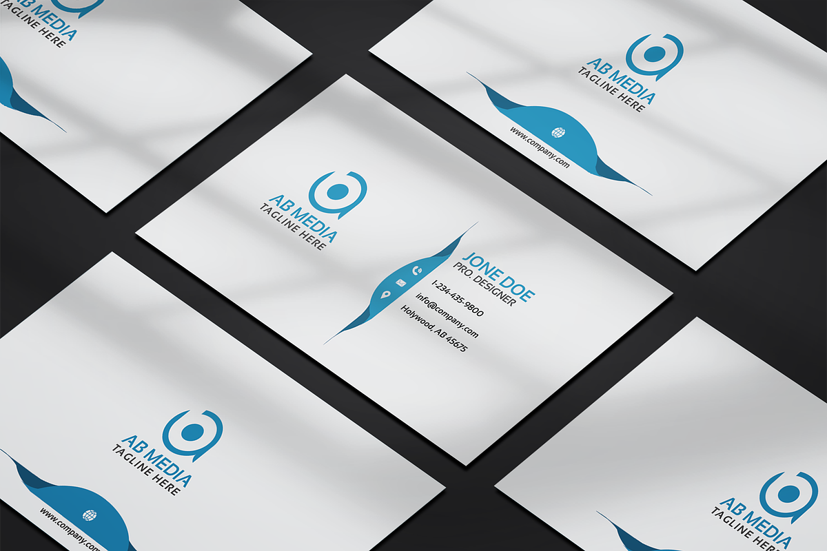 Business card Template & 3 Mock-up, a Business Card Template by Smashing_Studio (Photo 2 of 4)