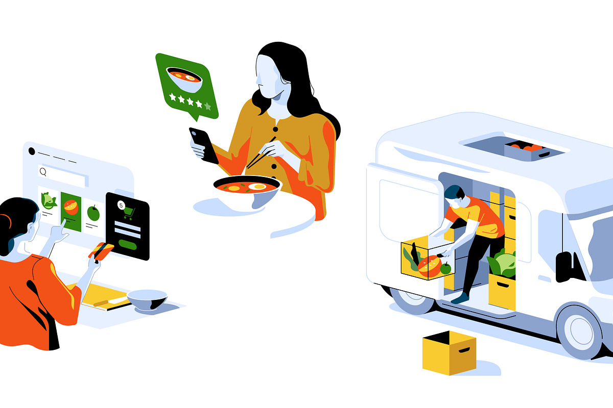 Isometric delivery illustrations, an iPhone Mockup by Formfrom (Photo 9 of 11)