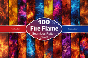 Fire Flame Seamless Pattern, a Pattern Graphic by Forhadx5