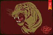 Tiger - Vector illustration, an Animal Illustration by Artistic & Unique (Thumbnail 2 of 10)
