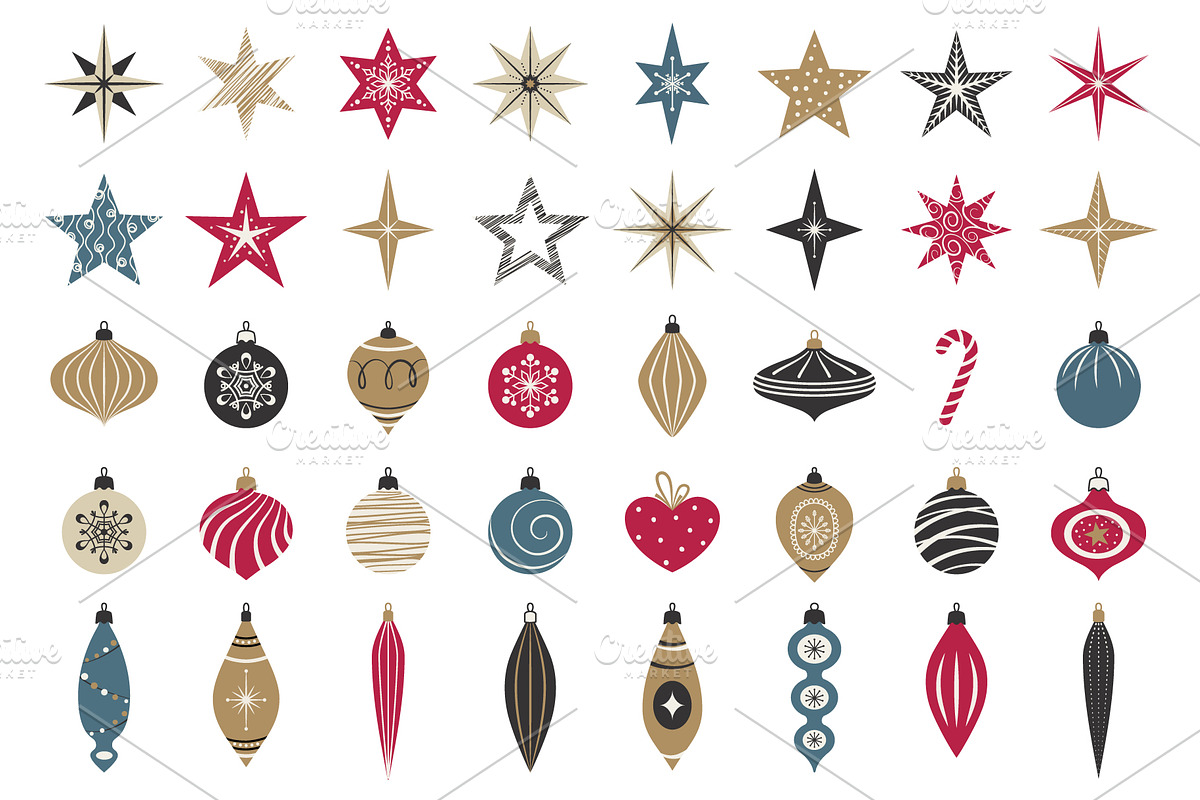 Christmas decoration, balls, stars., an Object Graphic by Paper Cards (Photo 4 of 5)