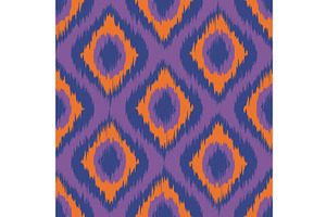 Seamless Pattern Tribal Art Ikat