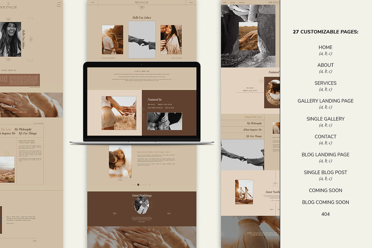 Earthy | Showit Website Template, a Websites & App Template by Studio Leelou (Photo 3 of 13)