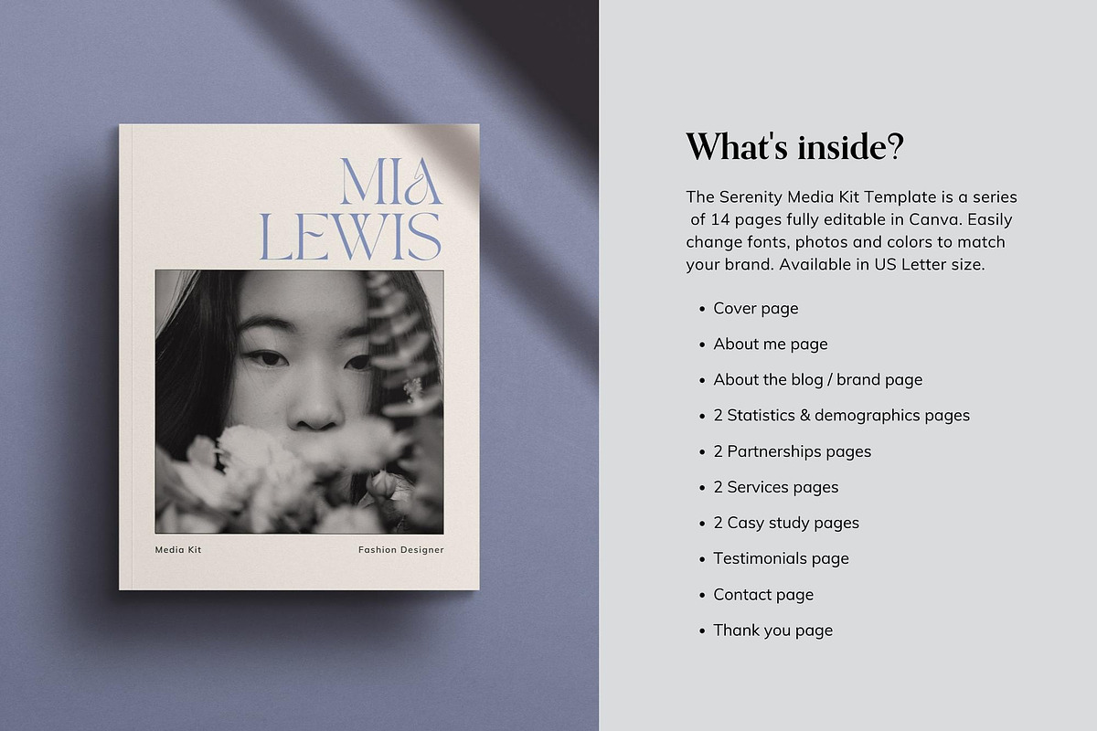 FLAWLESS | Media Kit Canva Template, a Magazine Template by Sierra Creative Studio (Photo 4 of 9)