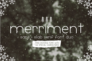 Merriment Sans Slab Font Duo