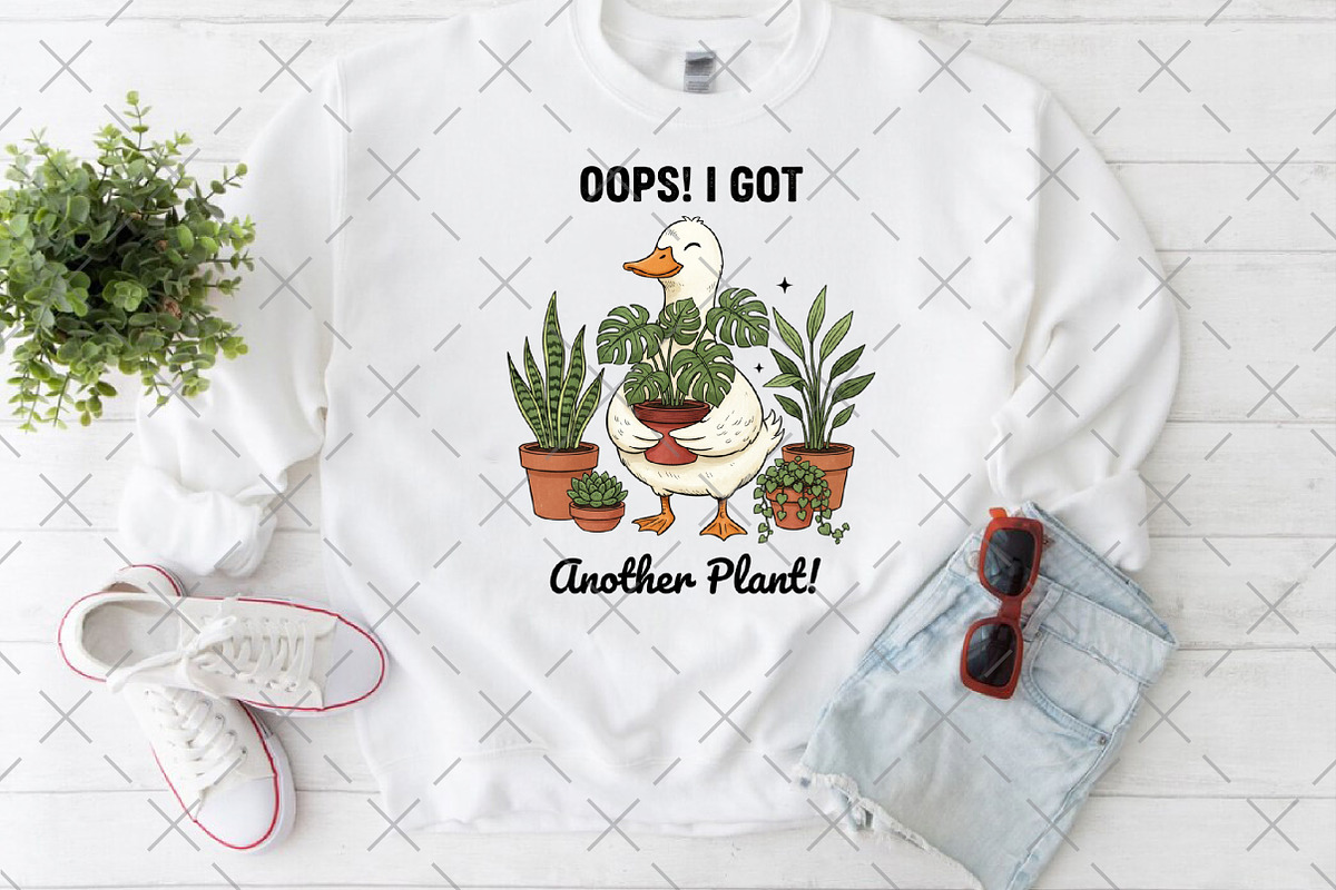 Oops I Got Another Plant Goose PNG, an Illustration by Craft Nest (Photo 4 of 6)