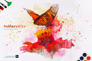 Watercolor Painting Photo Effect
