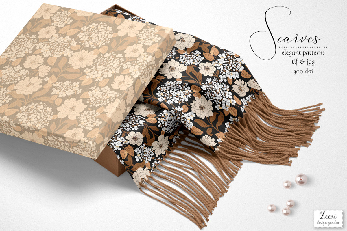 Hydrangea Lace Pattern & Motifs, a Pattern Graphic by Zeesi Design Garden (Photo 10 of 12)