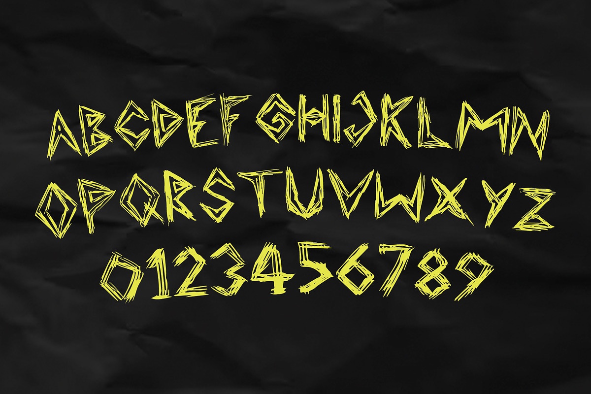 Dirty Young Hand Draw Font, a Handwritten Font by Nickhard (Photo 2 of 6)