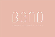 Bend Font, a Sans Serif Font by denisgorelkin (Thumbnail 1 of 5)