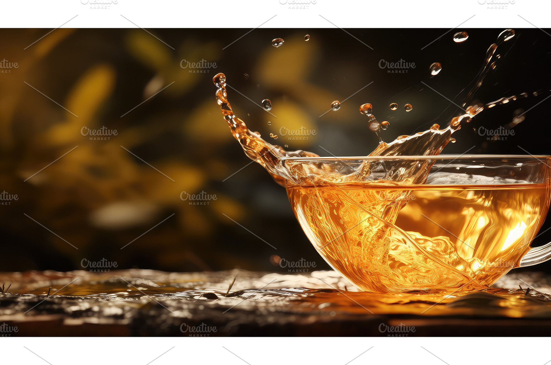 summer water tea drink pouring ai, a Food & Drink Photo by pikepicture