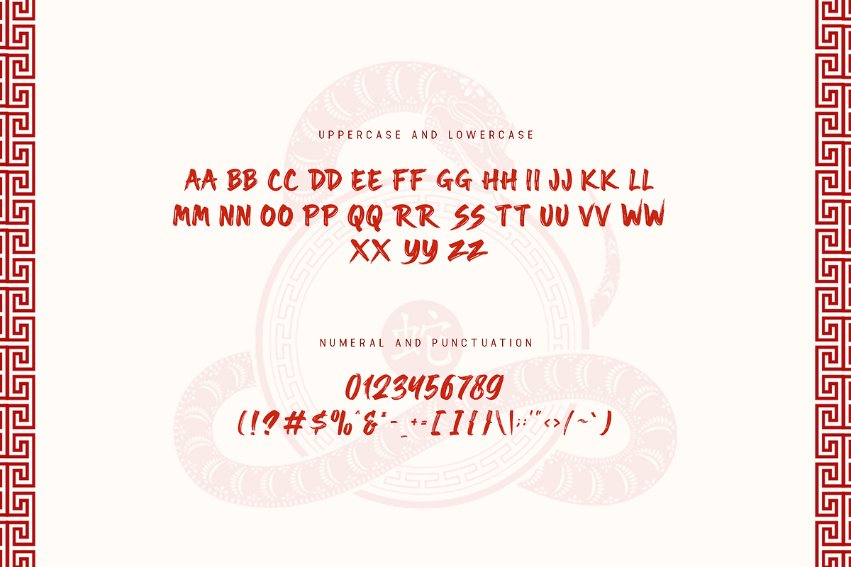 Snake Viper - A Modern Chinese Font, a Sans Serif Font by overlaytemplates (Photo 6 of 8)