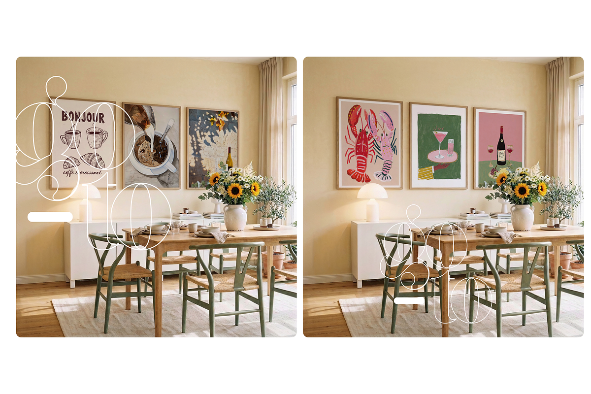 3 Frames Mockup Scene In Kitchen, a Mockup by First Impression Mockups (Photo 3 of 4)