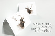 Elk Wildlife Illustration, an Animal Illustration by Digital Art Downloads (Thumbnail 4 of 5)