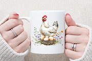 Watercolor Farmhouse Decor Chicken S, an Illustration by Sublimation Artist (Thumbnail 5 of 6)