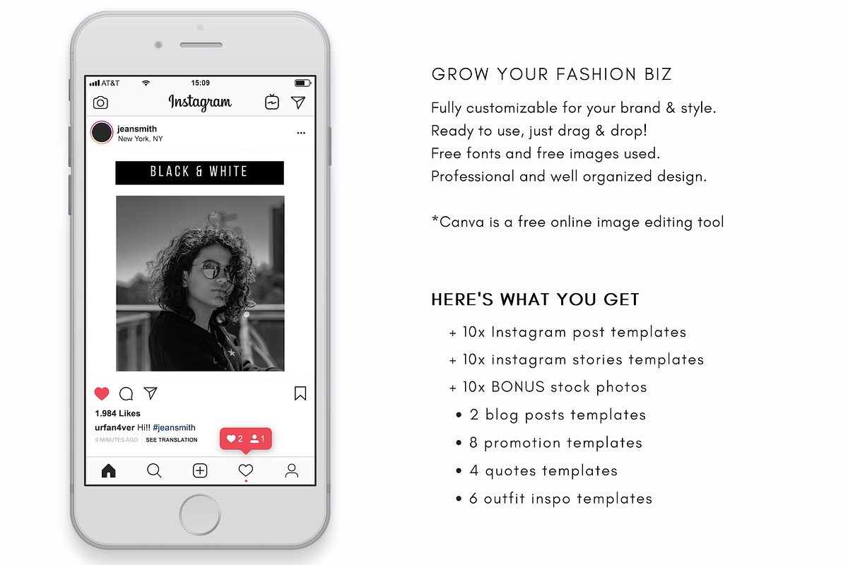 Brooklyn Instagram Pack, a Social Media Template by Sales Shop (Photo 2 of 3)