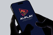 Ai Play Button Logo, a Branding & Logo Template by Design_Planet (Thumbnail 2 of 4)