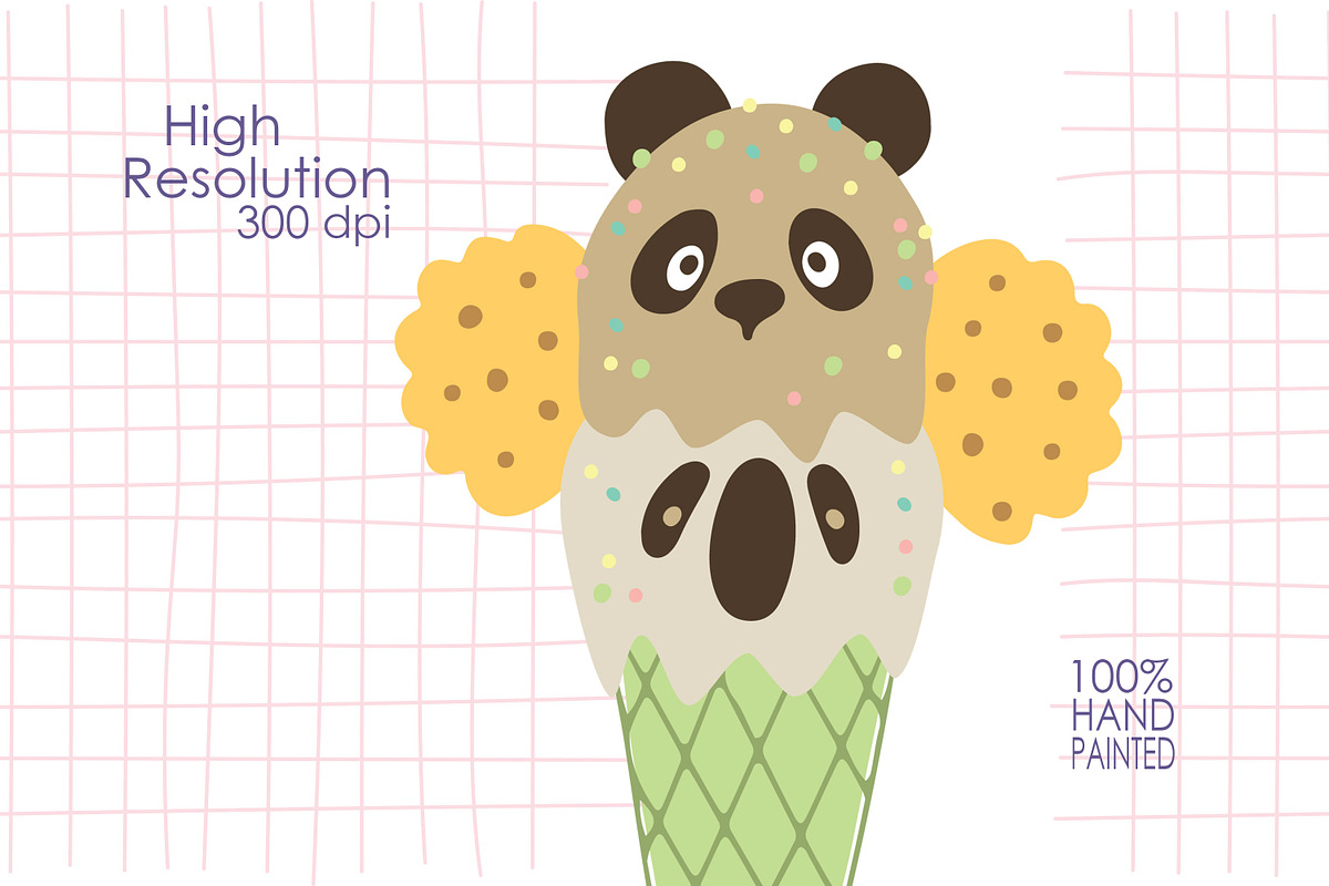 Ice cream animals collection., an Animal Illustration by Kira Konoshenko (Photo 4 of 11)