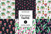 Watercolor Thanksgiving cactus, an Illustration by Belusuab (Thumbnail 7 of 14)