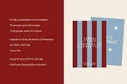 Minimalist Christmas Cards Templates, a Card Template by Orca Design (Thumbnail 5 of 5)