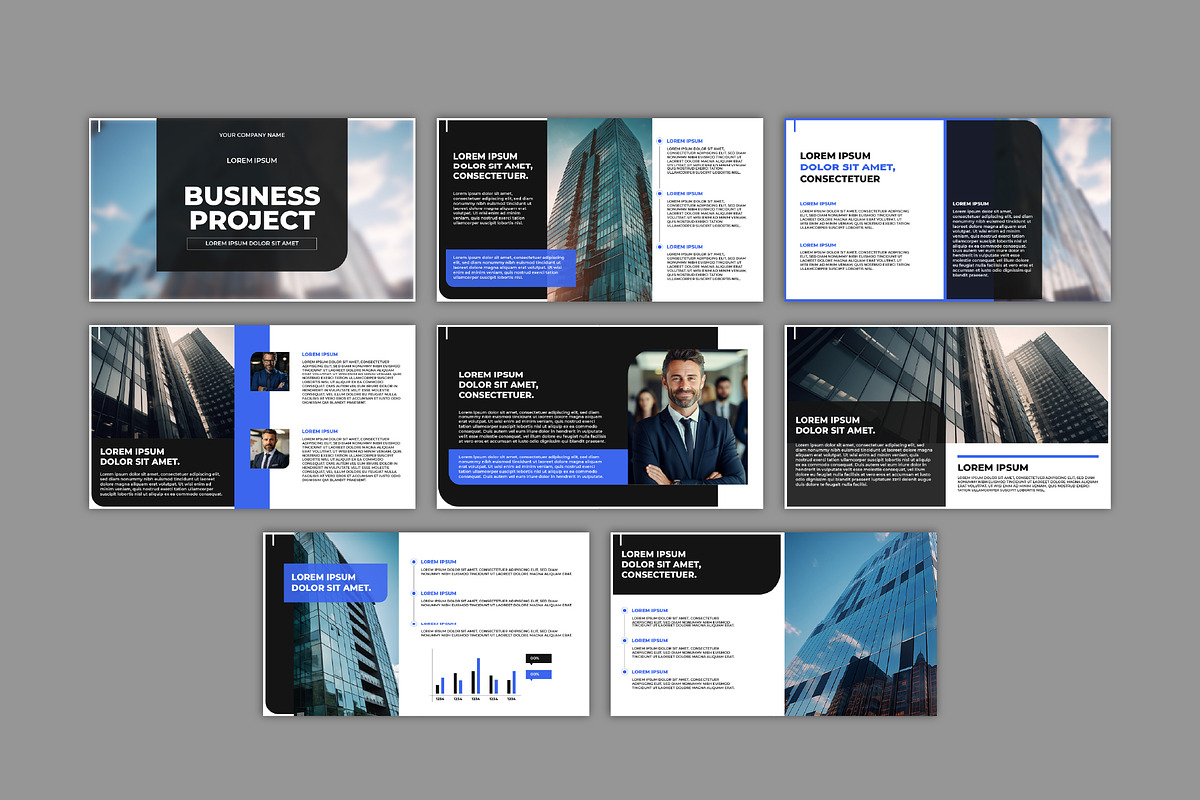 Modern Business Project Presentation preview 2